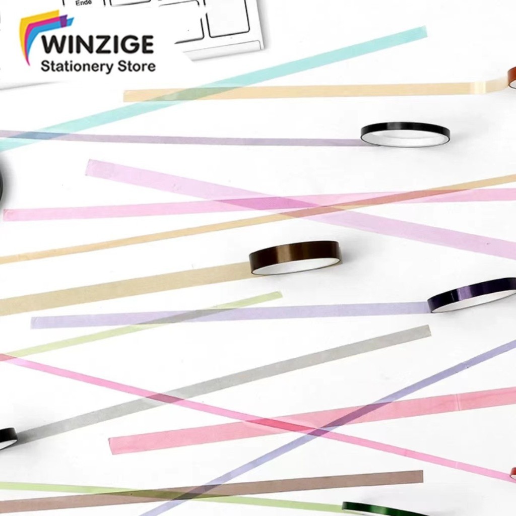 

SURABAYA Winzige Set 5 Selotip Warna Warni PET Washi Tape Aesthetic Korea Decor Masking Tape Cute Washi Tape Selotip Washi Lucu Journal DIY Scrapbook Dekorasi Jurnal