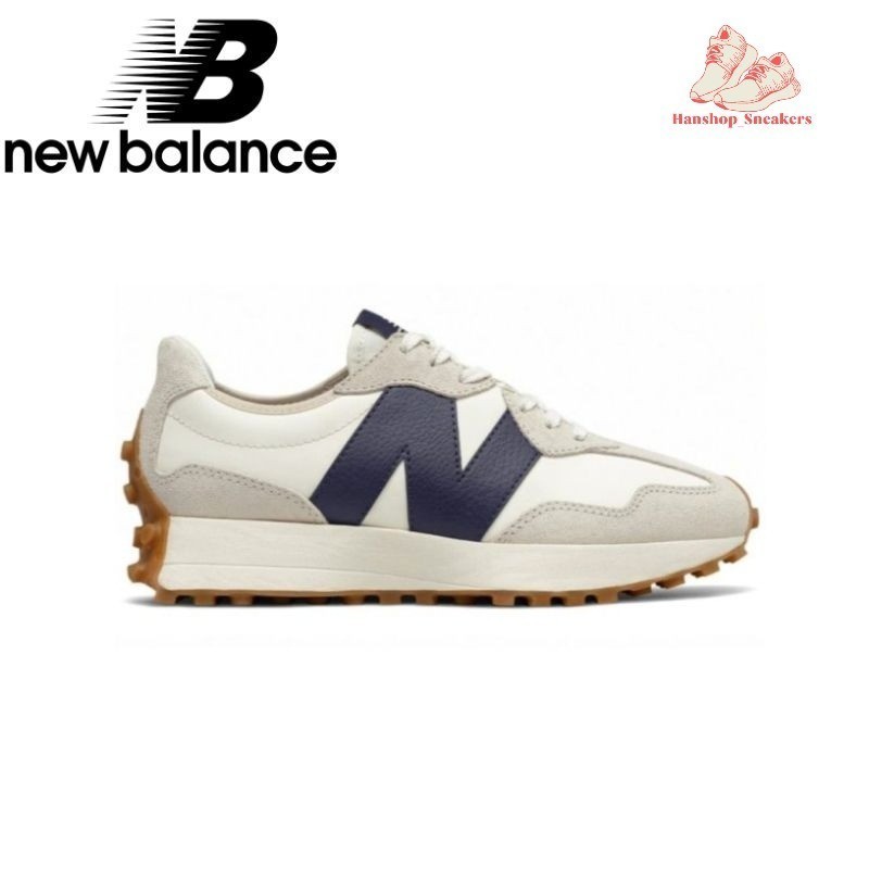 Sepatu New Balance 327 Original NB 327 WS327KB Moonbeam White Navy 100% Bnib