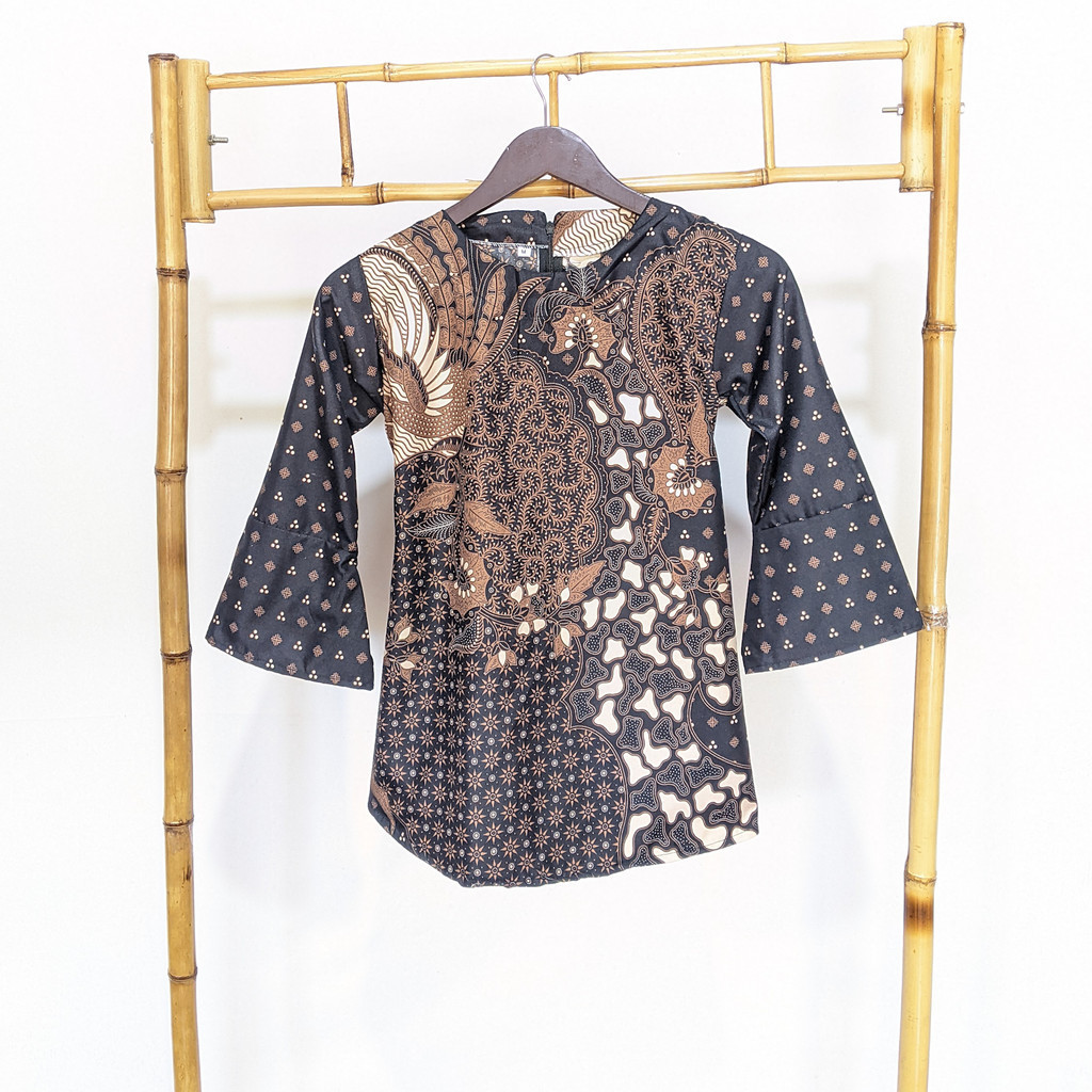 Blouse Batik Wanita Modern Blus Batik Wanita Lengan 3/4 Pendek Batik Perempuan Kualitas Original Jum