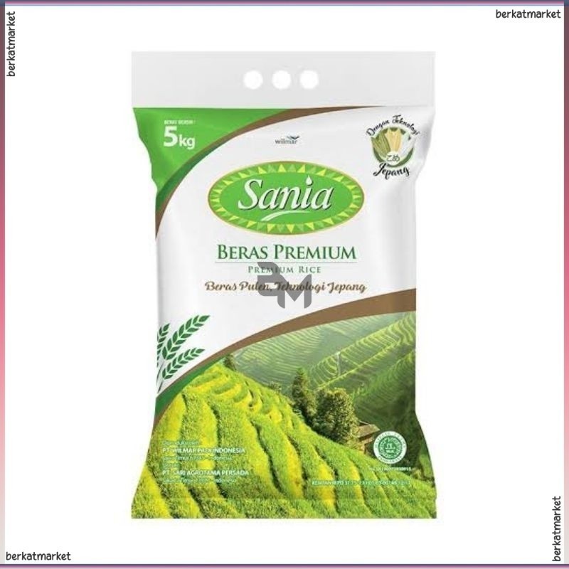 Beras Sania Premium Pulen 5kg White Rice Kediri Kita Nasi Tempong 1kg 2kg 2.5kg 3kg 10kg 15kg 20kg 2