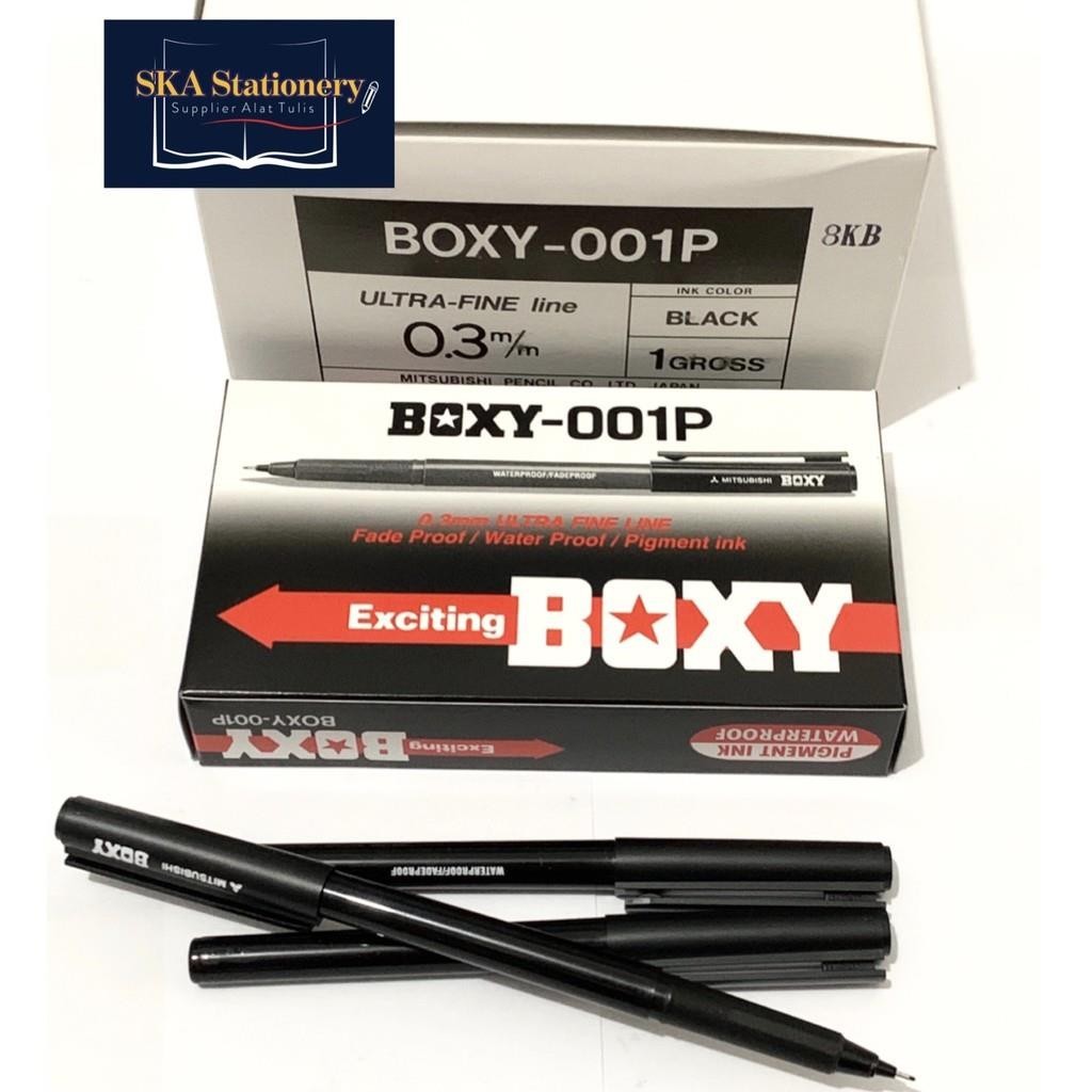 

Bolpen/Ballpoint/Pulpen/Ballpen Boxy 001 Hitam (Pcs)