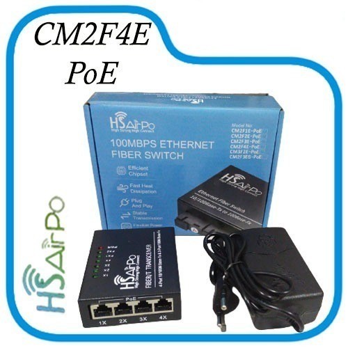 HS-AirPo CM2F4E Media Converter 2 FO 4 ETH - Original