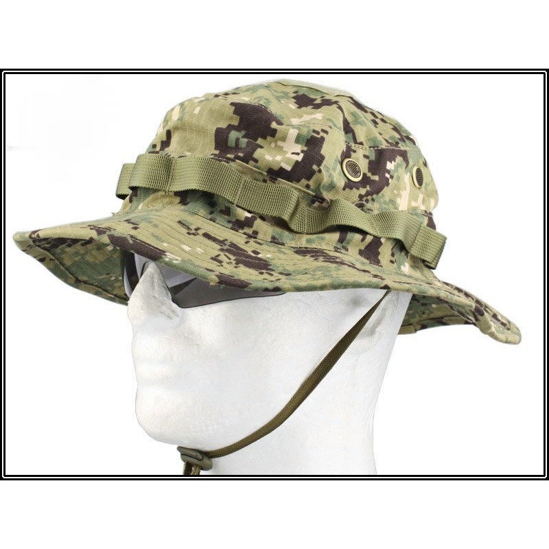 EMERSON Boonie Hat Woodland Marpat   Tactical   Hat Anti-scrape Grid Fabric camouflage hat AOR2 Hunt