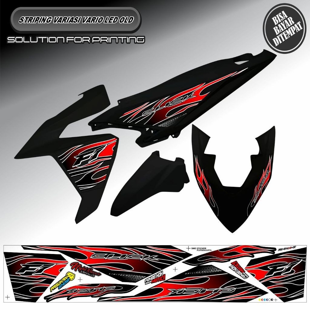 STRIPING VARIASI STICKER VARIO LED OLD 125/150