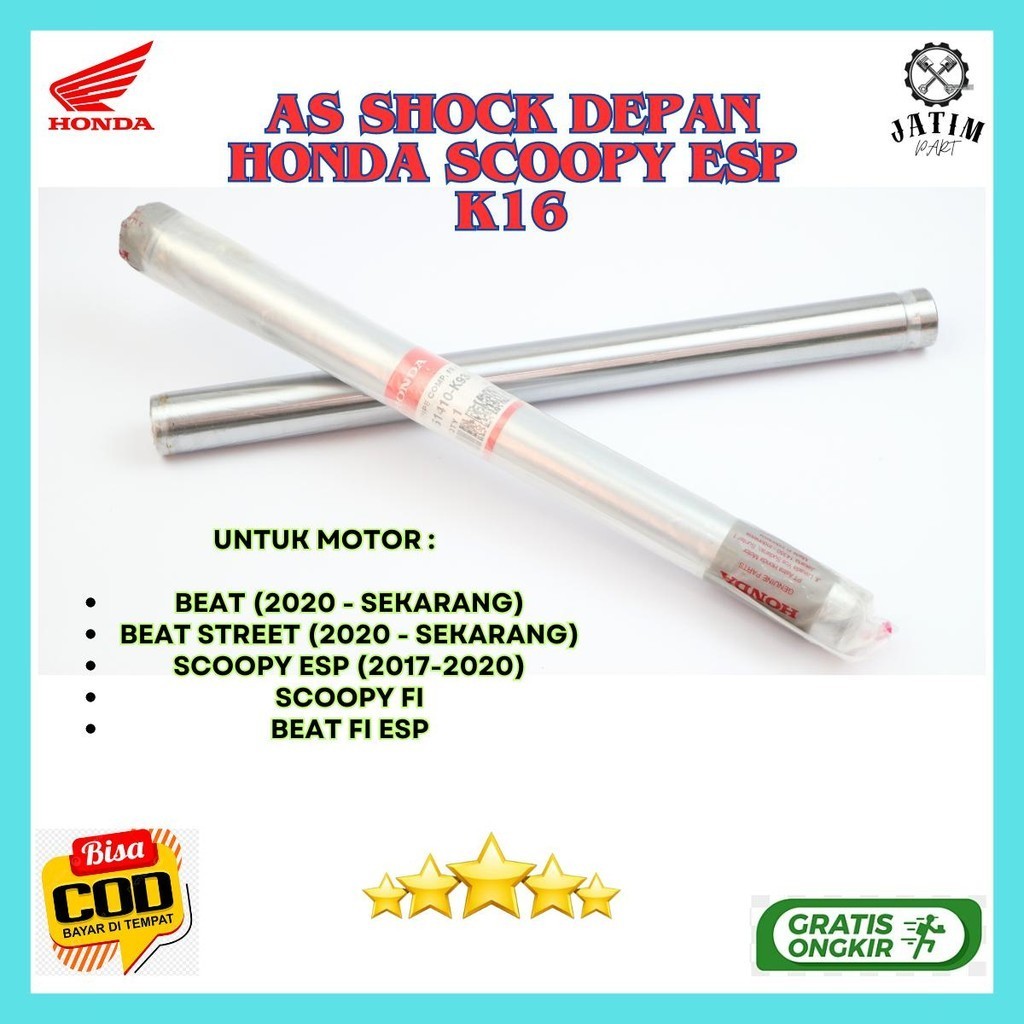 Shock Depan Beat Esp K16 / As Shock Depan Honda Scoopy Esp Ori Primium - 51410-K16-A01