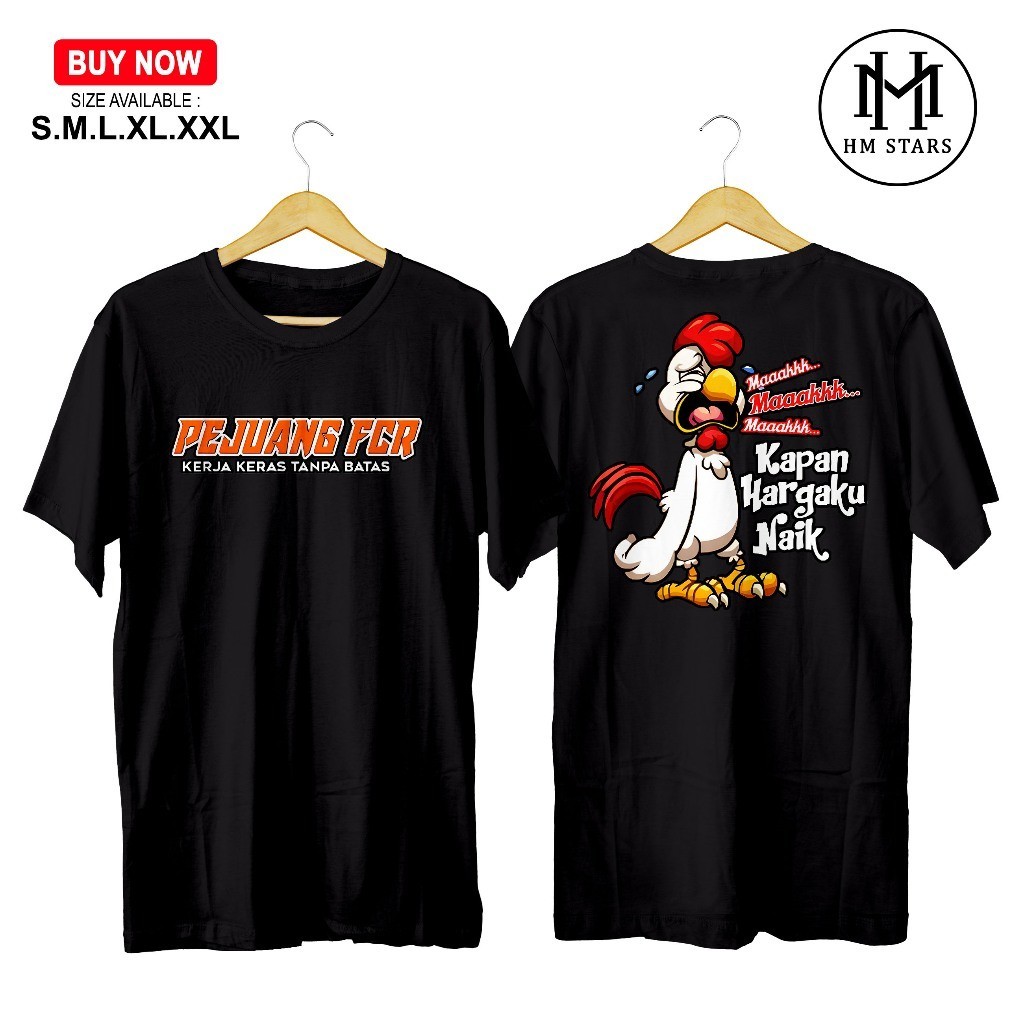 KAOS AYAM BROILER COMMUNITY - KAOS PEJUANG FCR BROILER COMMUNITY - KAOS ABK - KAOS ANAK BUAH KANDANG