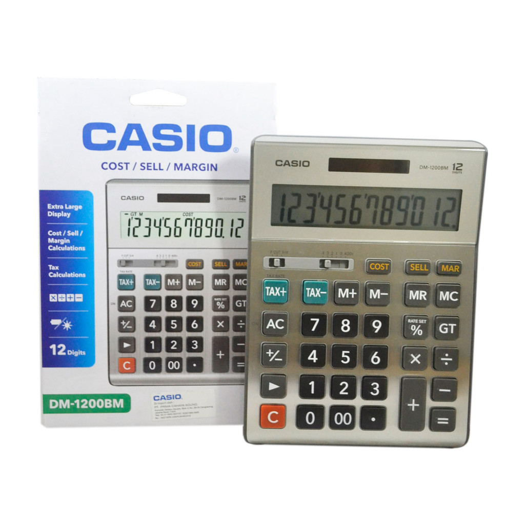 

Kalkulator Casio DM-1200BM Calculator Desktop Original 12digit