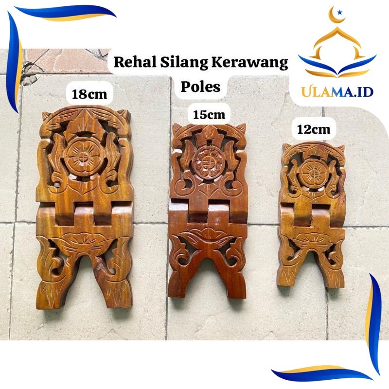 Rehal / Tatakan Ngaji Kayu Kerawang Poles UHJ2