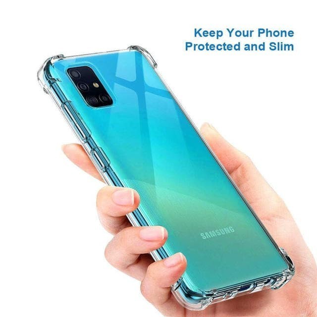 TDAcc Samsung Galaxy A51 / A71 Frost Crack Original Soft Case Silicone Clear - CLEAR, SAMSUNG A51