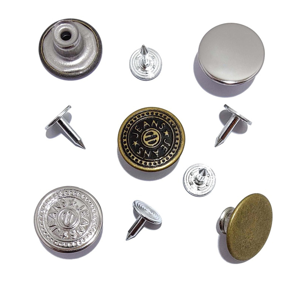 KANCING JEANS 17 MM / KANCING JEANS GOYANG / 12 SET