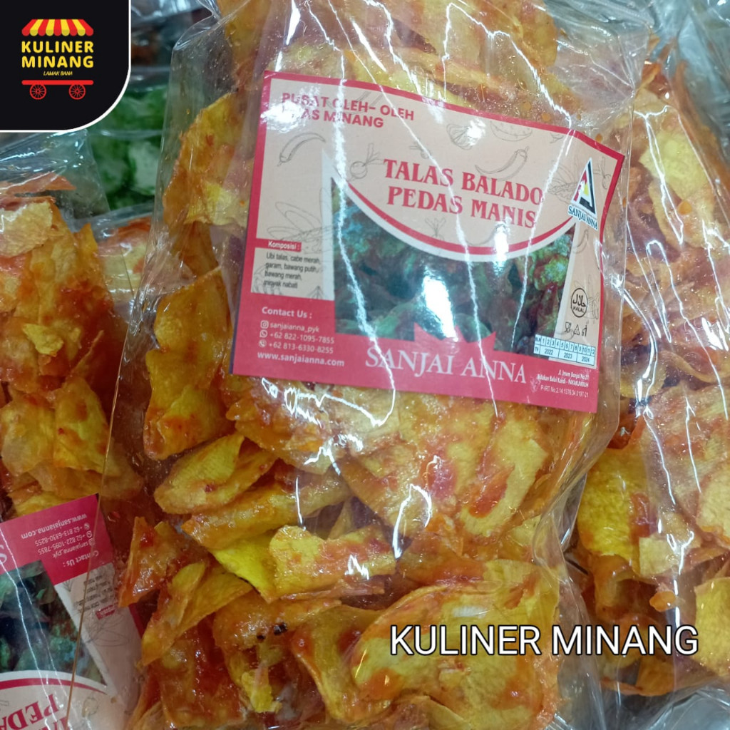 

Kuliner Minang Kerupuk Talas Balado x Pedas Manis Anna 3 Saudara Oleh-Oleh Asli Kampung Cemilan Makanan Payakumbuh Khas Padang Snack Jajanan Kabau Gurih Spicy Murah Renyah Resmi 100% Halal Original AX02