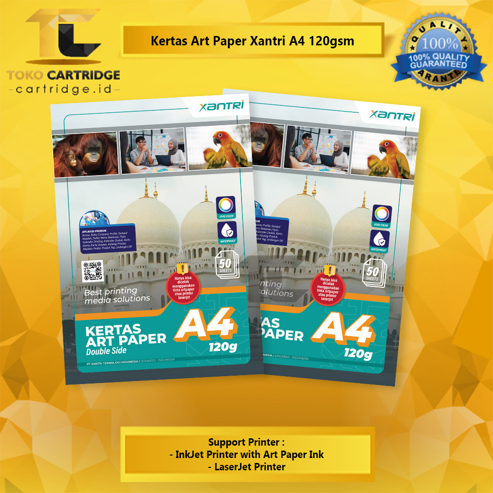 

Kertas Art Paper A4 A5 120gsm 120 gsm Print Foto Photo Double Side Kertas Art Karton Cartoon Carton