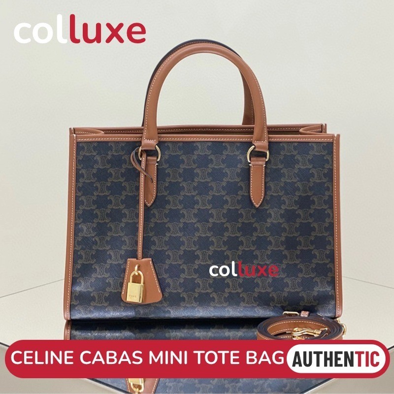 CELINE CABAS MINI TOTE BAG cowhide tote bag