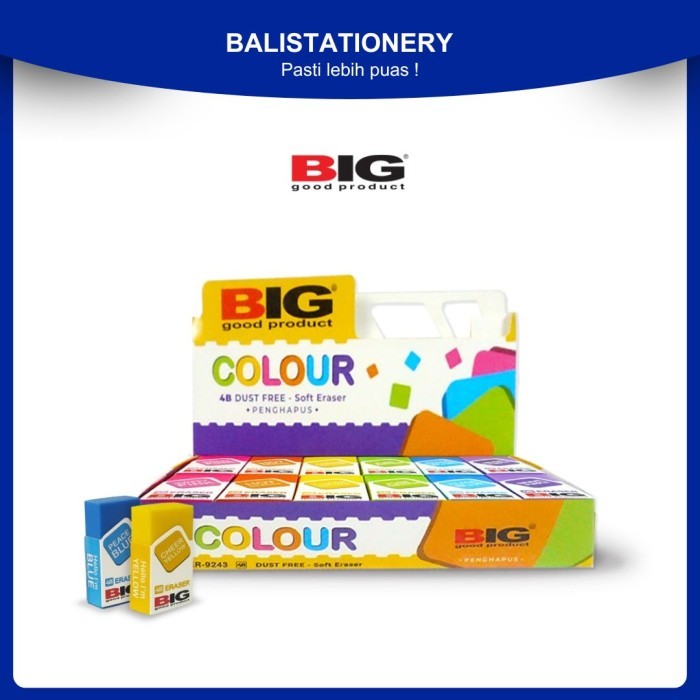 

Penghapus Eraser BIG Warna Besar ER-9243