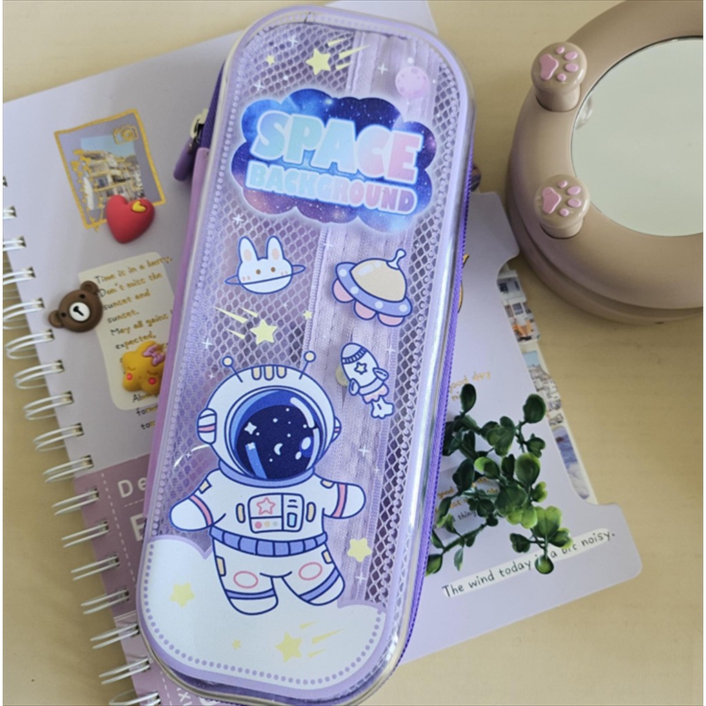 

(Resleting) Tempat Tepak Kotak Pensil Pencil Pen Case Anak Sekolah Murah Bagus Karakter Gambar untuk Anak Laku Laki dan Perempuan