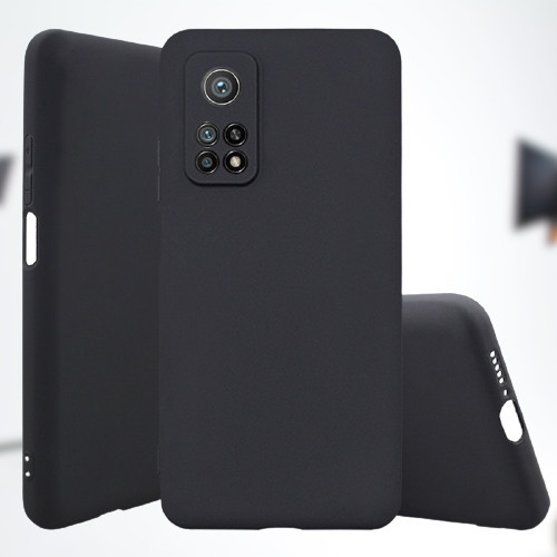 TDAcc XIAOMI MI 10T / MI10T PRO SOFT COVER MACARON LIST CASE CAFELE SILICONE - XIAOMI MI10T, BLACK