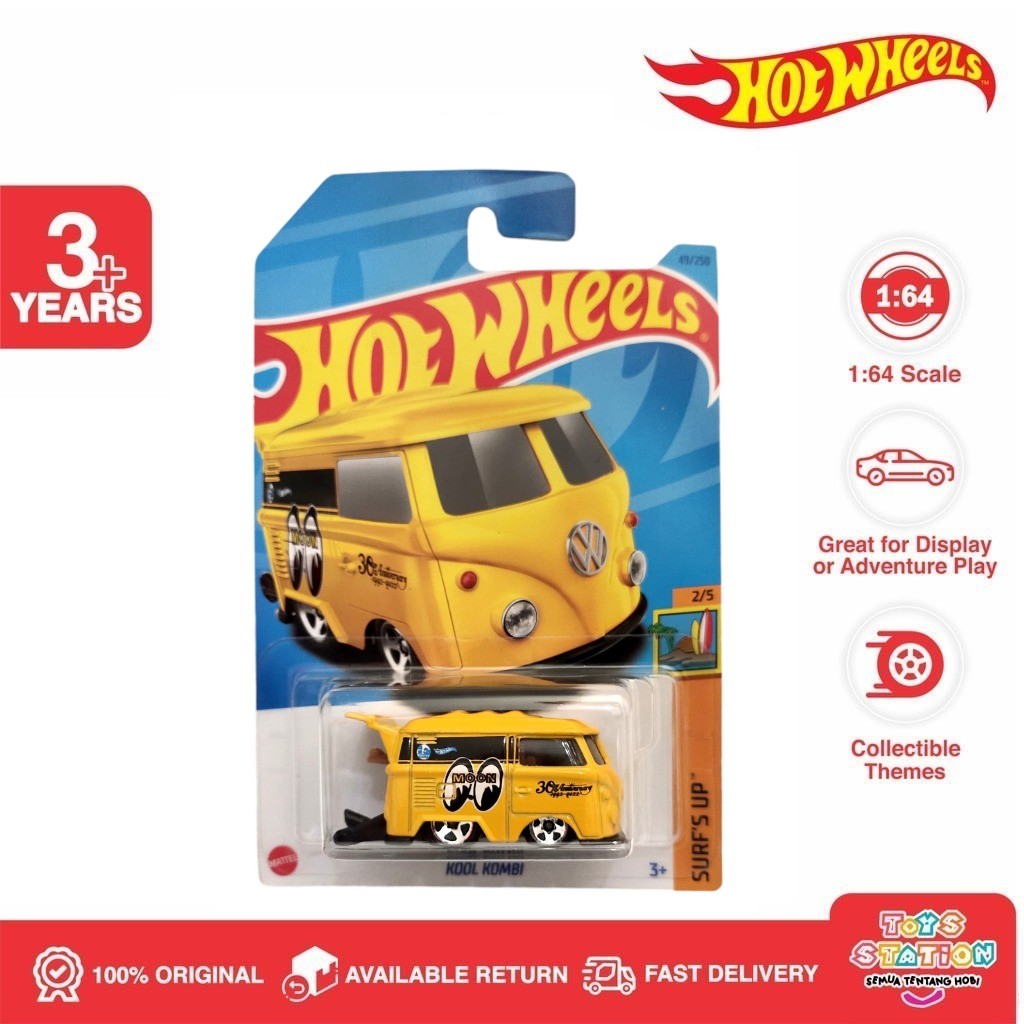 Hot Wheels Reguler Kool Kombi - Kuning