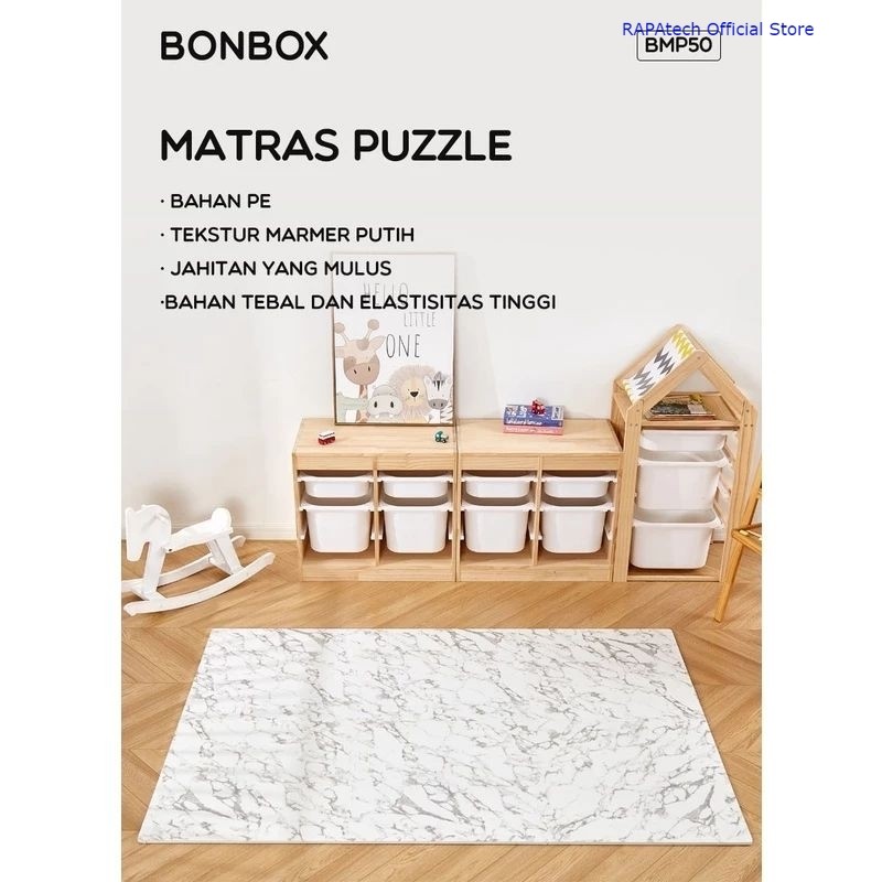 Bonbox BMP50 Matras Puzzle Playmat Anak Jumbo Besar 60x60cm Original