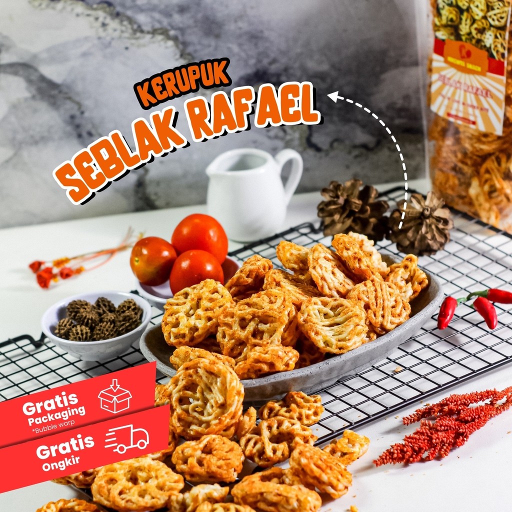 

Kerupuk Seblak Rafael Mawar Putih Pedas Krupuk Gurih By Kucinta Snack