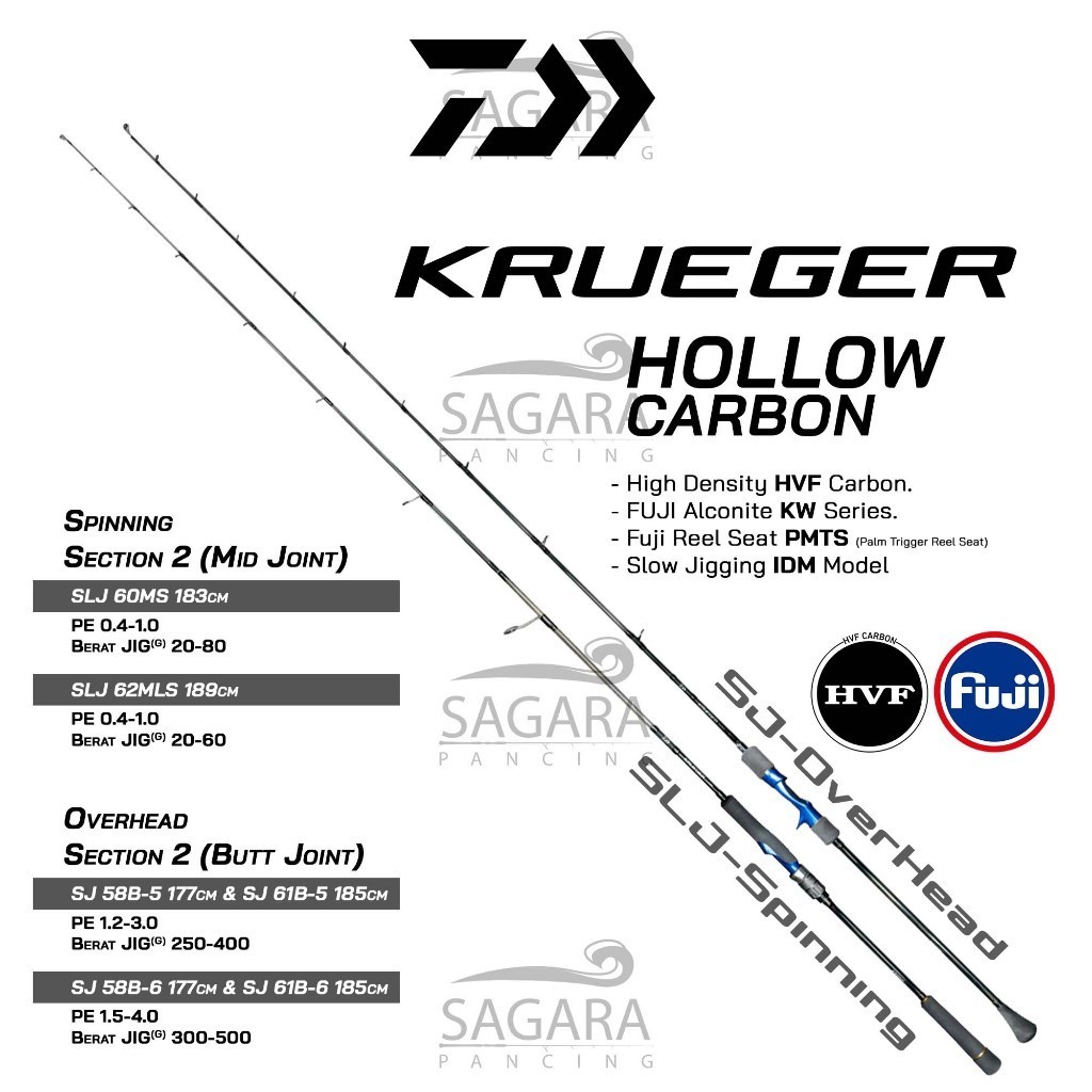 Joran Daiwa Krueger Joran Slow Jigging Rod Jigging