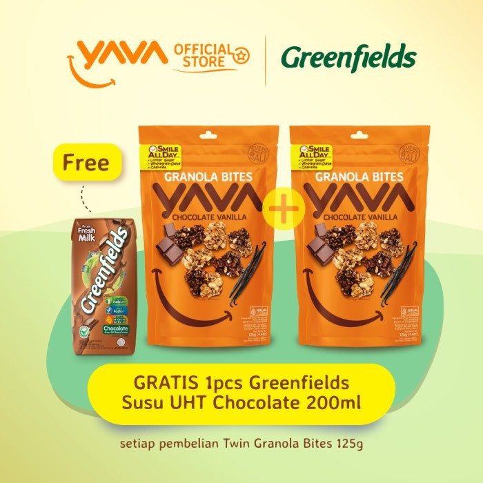 

YAVA Twin Pack Granola Bites Chocolate Vanilla (2 x 125g)