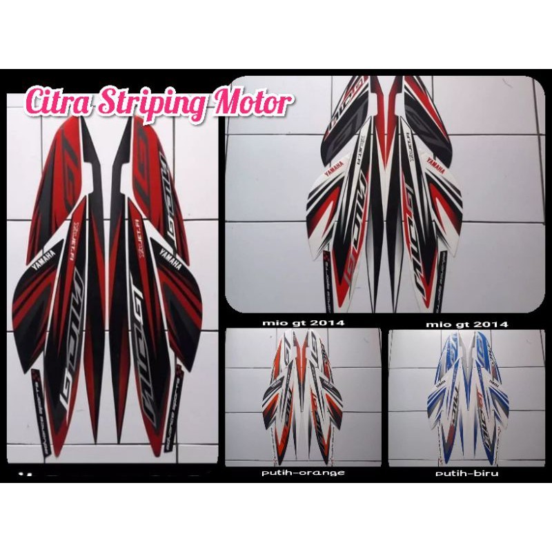 STICKER STRIPING LIS LES BODY MOTOR YAMAHA MIO GT 2014