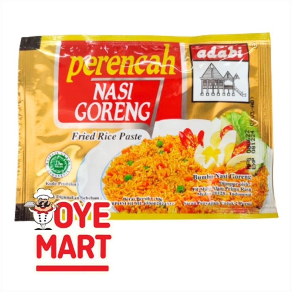 

ADABI PERENCAH NASI GORENG 30GR/BUMBU INSTANT/FRIED RICE PASTE/BUMBU NASI GORENG