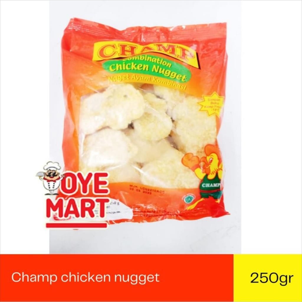 

CHAMP CHICKEN NUGGET 250GR / NAGET AYAM