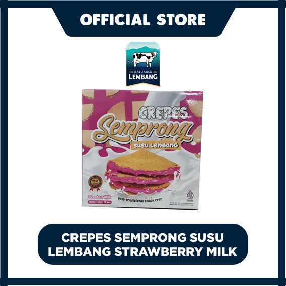 

Crepes Semprong Susu Lembang Strawberry Milk