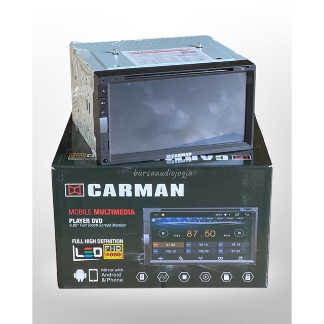 TAPE MOBIL HEAD UNIT DOUBLE DIN DVD TV Embassy 7 Inch MIRORLINK BLUETOOTH PNP Toyota