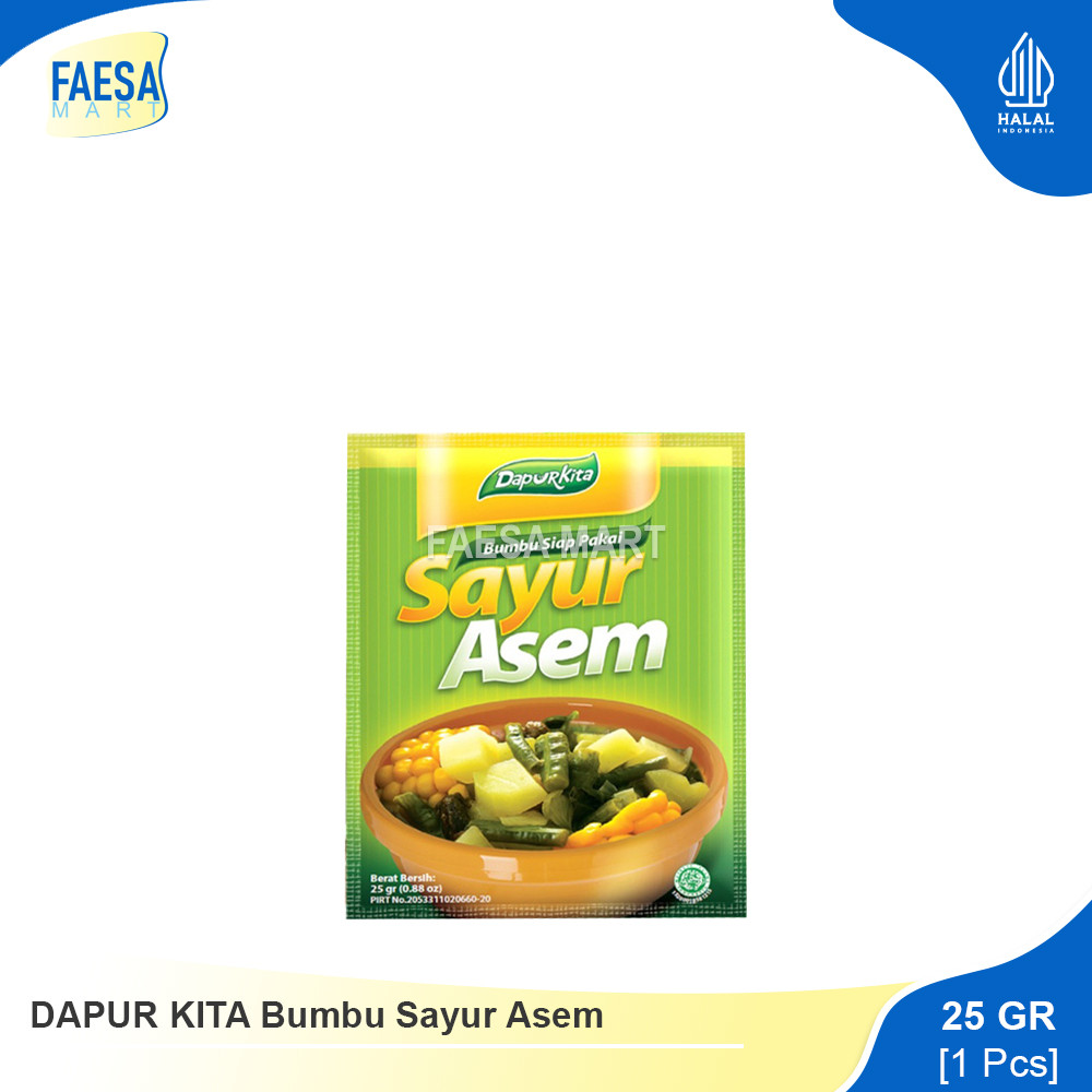 

DAPUR KITA Bumbu Sayur Asem 25gr (1 Pcs)