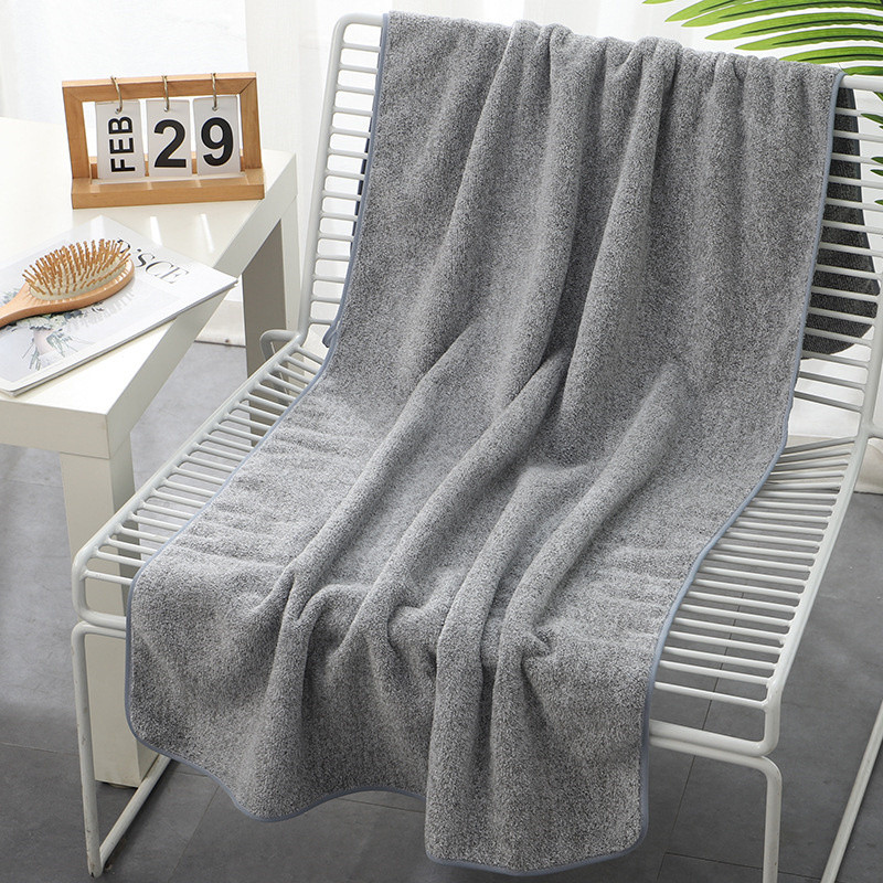 Thick body bath towel, gym ultra-fine fiber towel, spa sports bathrobe, bea towel face towel