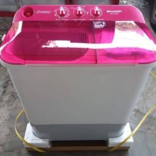 Mesin Cuci 2 Tabung Sharp EST-75NT 7kg BERGARANSI - EST 75NT PINK