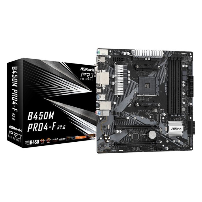 ASROCK B450M PRO4-F R2.0 (Socket AM4)