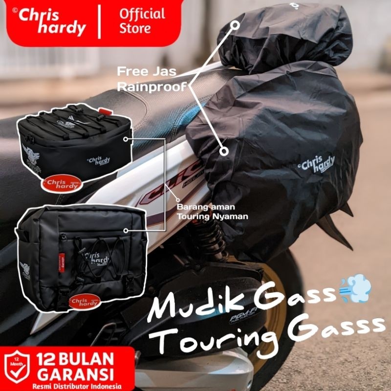 AS56TY SIDE BAG TOURING WATERPROOF TAS MOTOR SAMPING BELAKANG DEPAN BOX HONDA WIN FIZR RX KING CHOPP