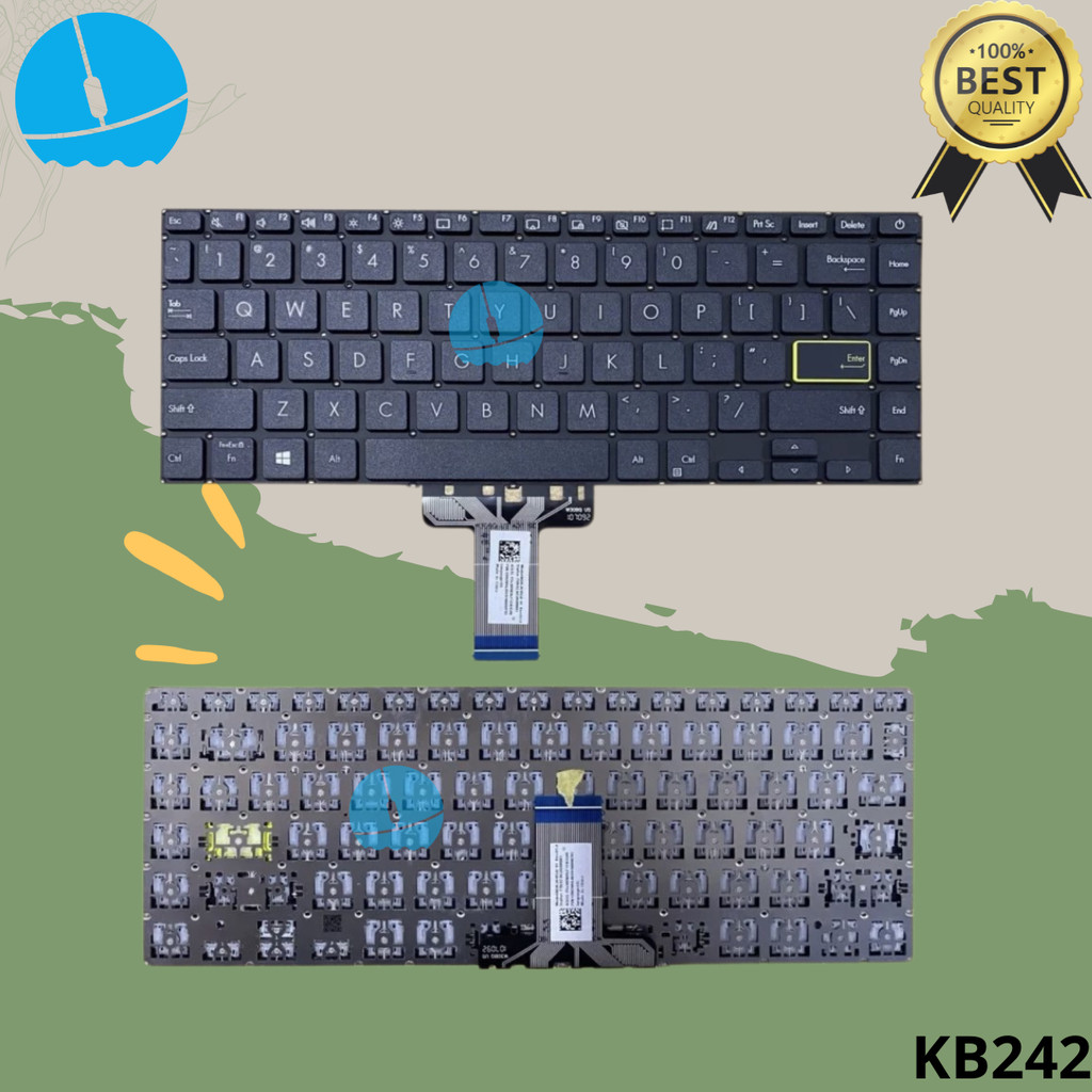 Keyboard Asus Vivobook 14 E410 E410M E410MA Black