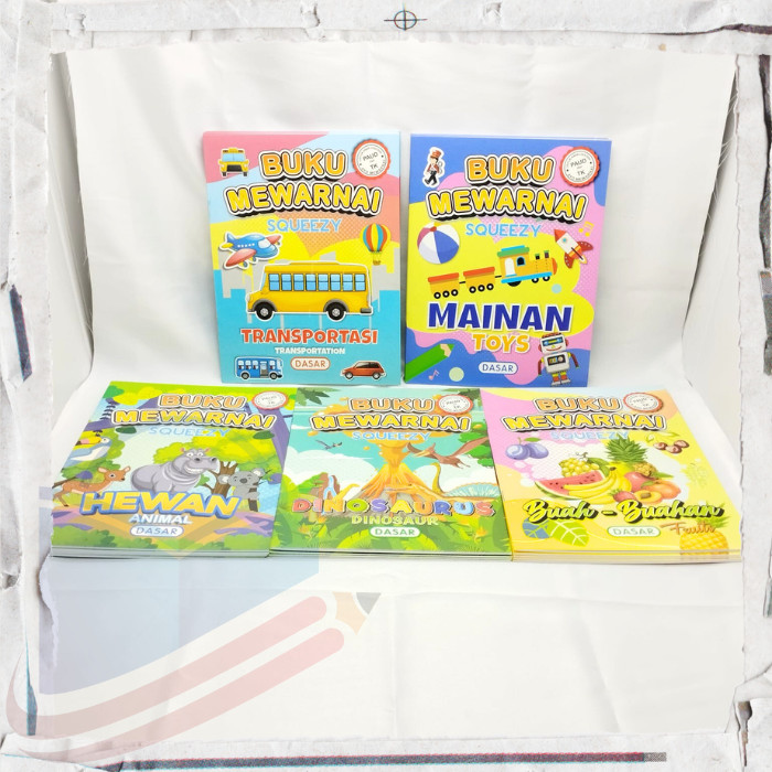 

Buku Mewarnai Squeezy untuk anak PAUD dan TK