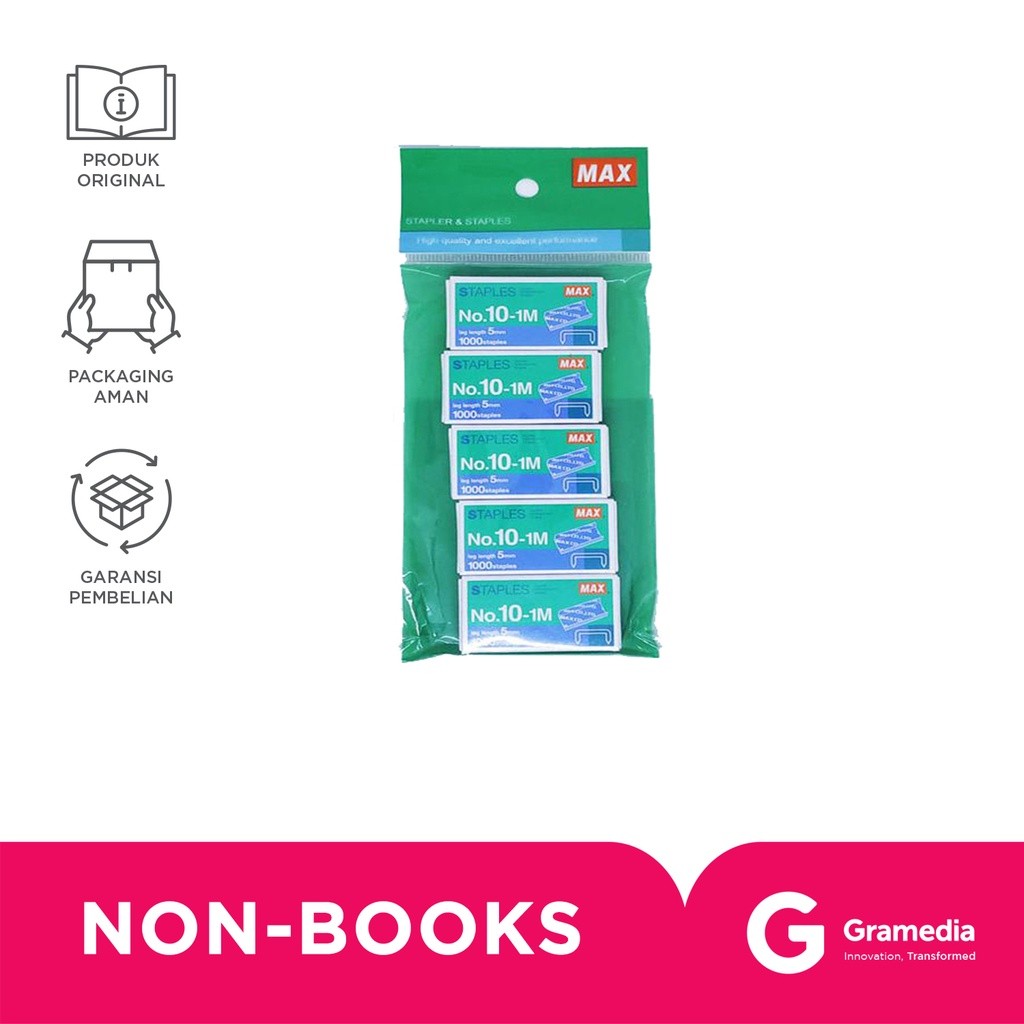 

Gramedia Surabaya - Max Staples 10-1M Set 5