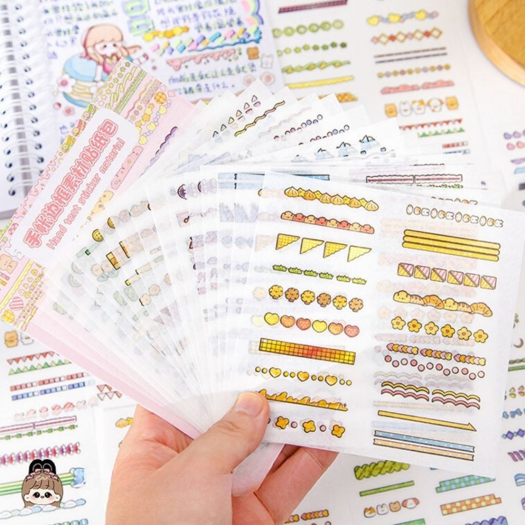 

VT - (10 Lembar) Stiker Dekorasi Estetik DIY Design Scrapbook Kreatif STK2006