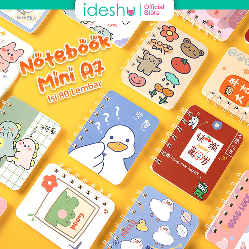 

Buku Tulis Kertas Mini Notebook Ring Motif Buku Catatan A7