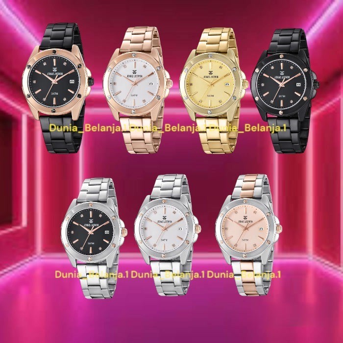 Original 100% Jam Tangan Wanita Jonas Jasmin JJ2277L Rantai JJ-2277L Garansi 1 Tahun