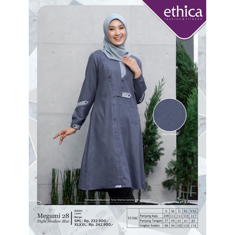ETHICA Long Tunik Atasan Wanita Megumi 28