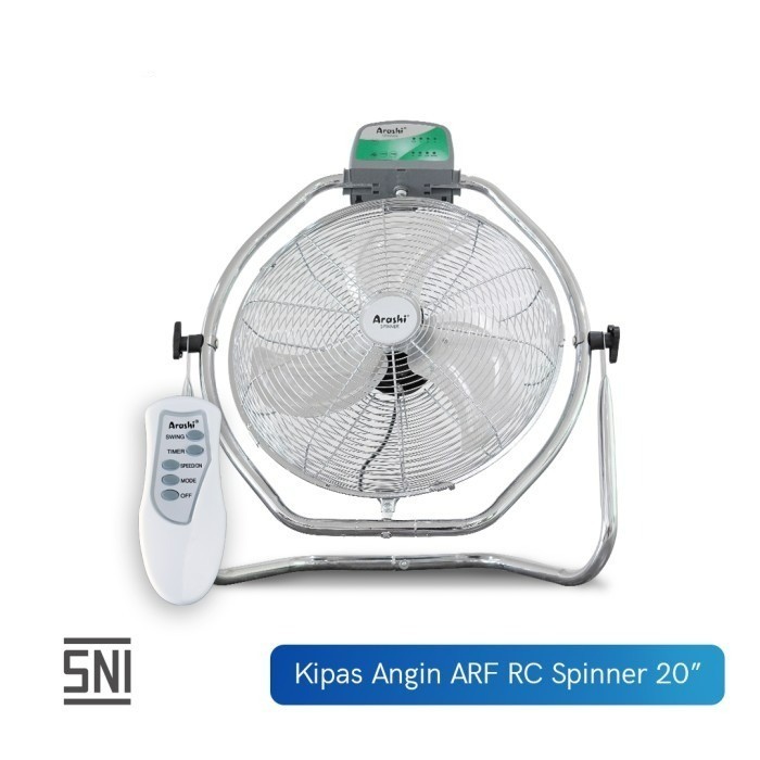 Arashi ARF 20 RC Spinner Kipas Angin Lantai & Dinding 20 Inch + Remote