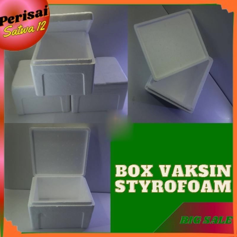 BOX VAKSIN KOTAK STYROFOAM KOTAK VAKSIN | BOX BOTOL KACA MEDIA TANAM HIDROPONIK PENGIRIMAN IKAN