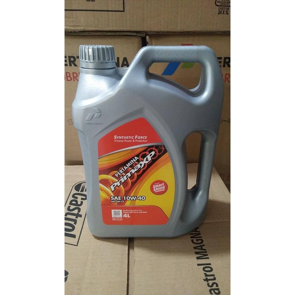 Oli Mesin Mobil Prima XP 10W-40 4 liter SM Asli Pertamina Galon