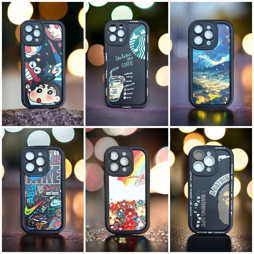 Soft Case Silicone Motif Corak Cowok Cewek For iPhone XR  11  11 Pro  11 Pro MAX  12  12 Pro  12 Pro