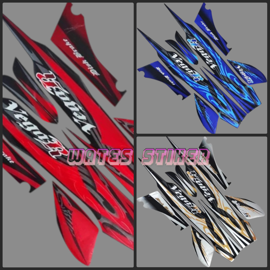 Striping Sticker list motor Yamaha Vega r new 2008 2009 Fullset