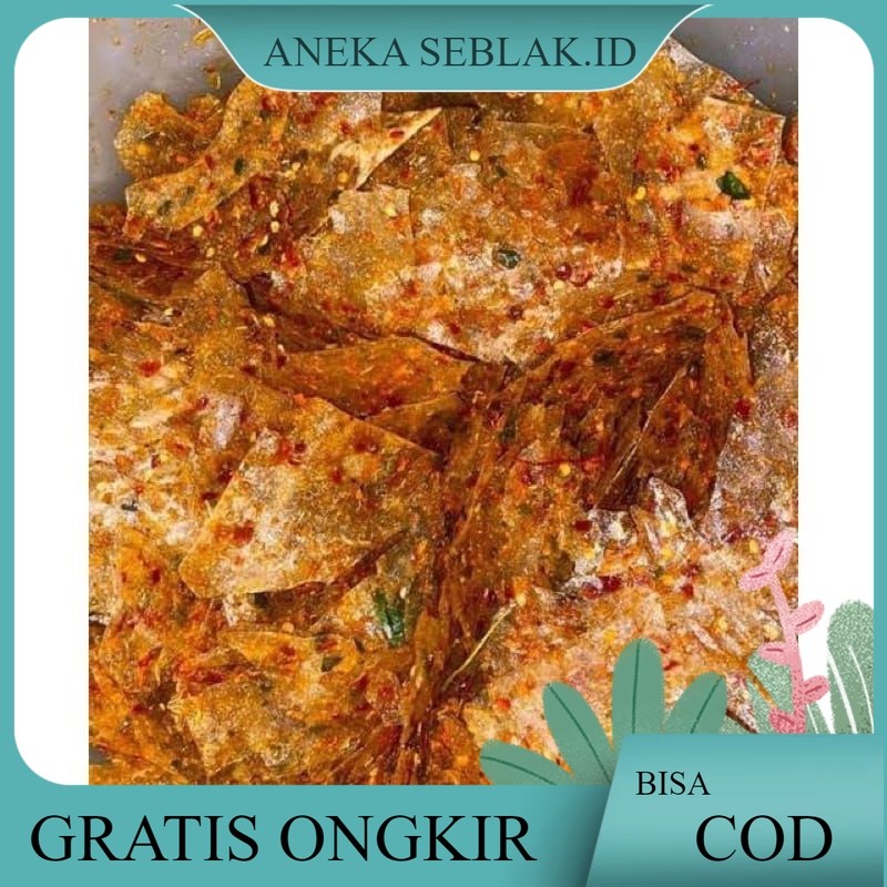 

keripik kaca 1kg/kripca kaca 1kg/keripik kaca pedas daun jeruk