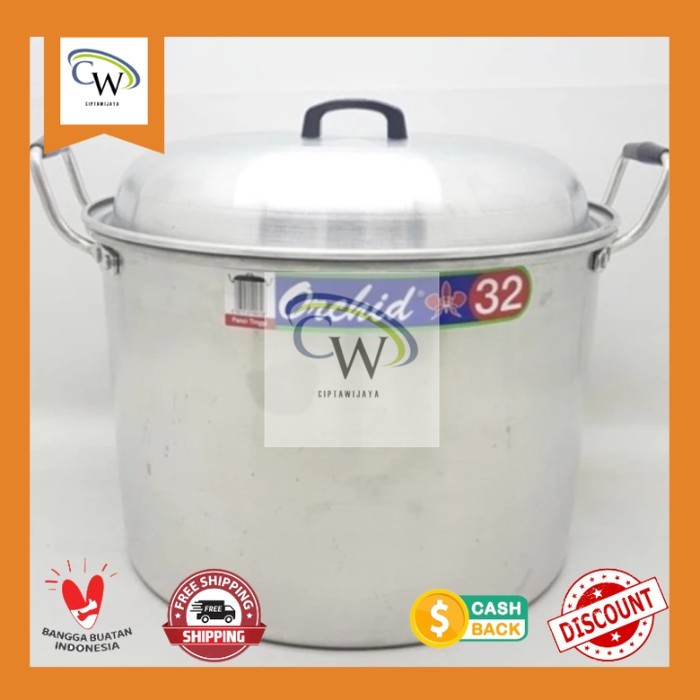 Panci Orchid 32 Alumunium/ Panci tinggi 32 Orchid Tebal