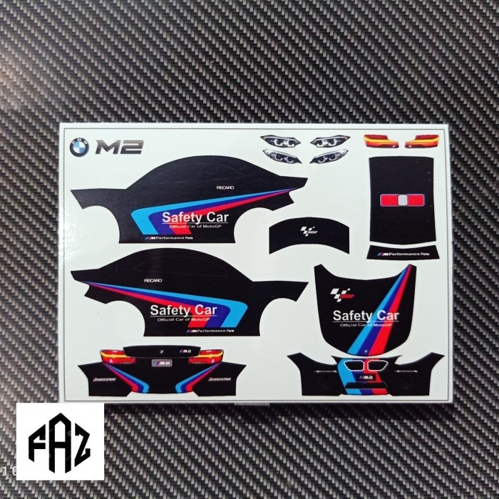 Decal  Diecast hotwheels Bmw M2 safety car